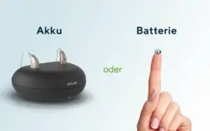 Hörgeräte mit Akku oder Batterien Vergleich